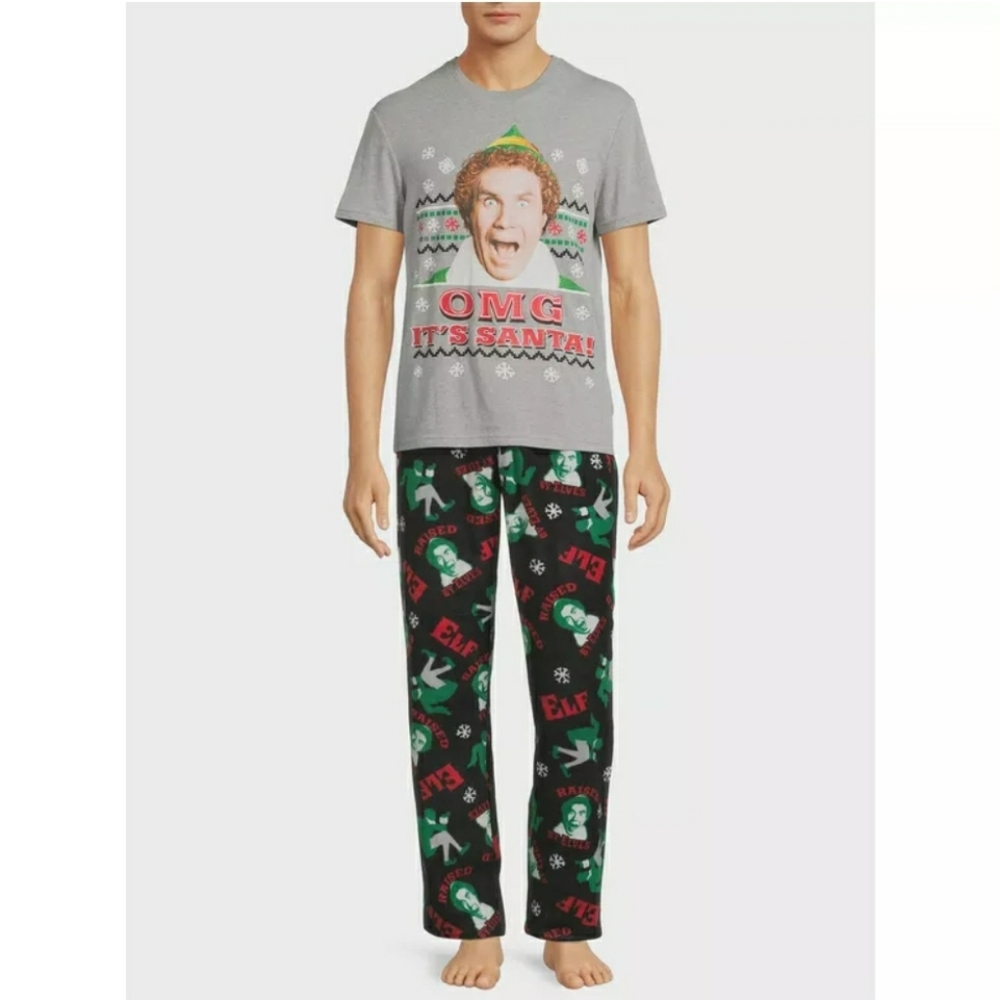 - XL New Men's Elf Pajama Set